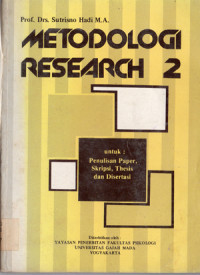 Image of METODOLOGI RESEARCH 2