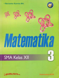 Image of Matematika SMA Peminatan MIPA Kelas XII