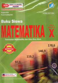 Image of Matematika untuk SMA/MA Peminatan Kelas X
