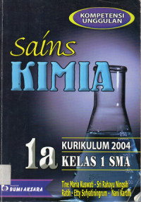 Image of SAINS KIMIA 1A KURIKULUM 2004 KELAS 1 SMA
