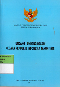 Image of Undang-Undang Dasar Negara Republik Indonesia Tahun 1945