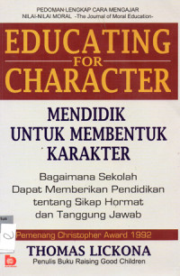 Image of EDUCATING for CHARACTER