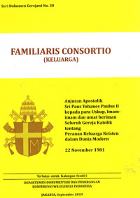 Image of FAMILIARIS CONSORTIO (KELUARGA)