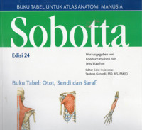 Image of SOBOTTA edisi 24 Buku Tabel : Otot, Sendi dan Saraf ; ATLAS ANATOMI MANUSIA