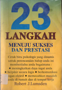 Image of 23 LANGKAH MENUJU SUKSES DAN PRESTASI