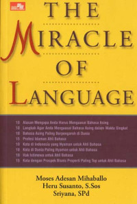 Image of THE MIRACLE OF LANGUAGE